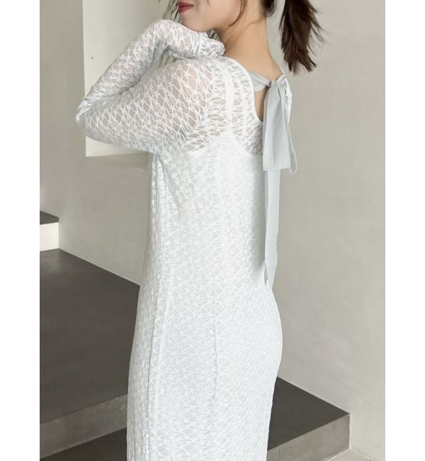 dazzlin「バックリボンレースワンピース」|ワンピース|