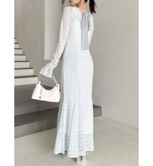 dazzlin「バックリボンレースワンピース」|ワンピース|