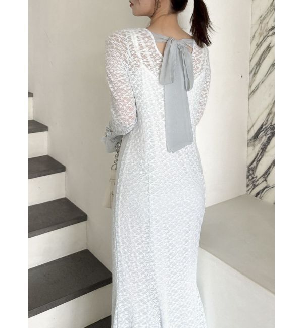 dazzlin「バックリボンレースワンピース」|ワンピース|