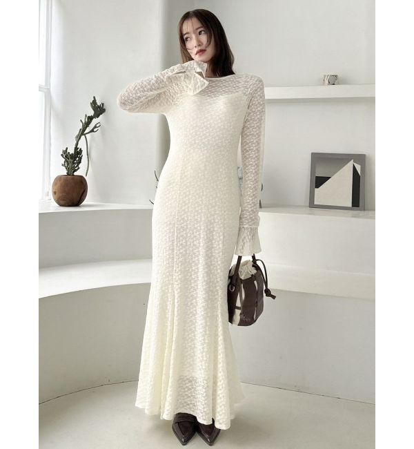 dazzlin「バックリボンレースワンピース」|ワンピース|