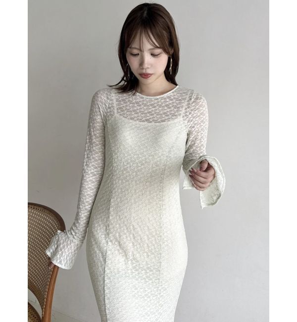 dazzlin「バックリボンレースワンピース」|ワンピース|