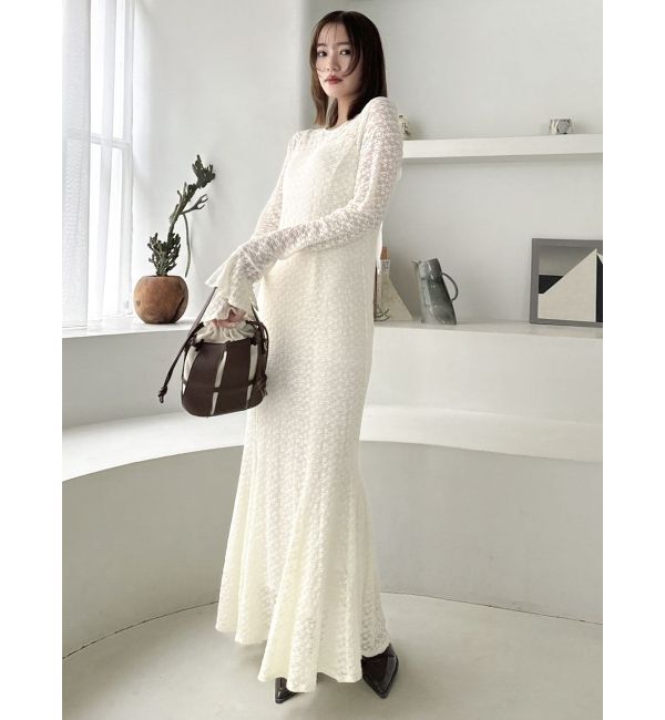 dazzlin「バックリボンレースワンピース」|ワンピース|