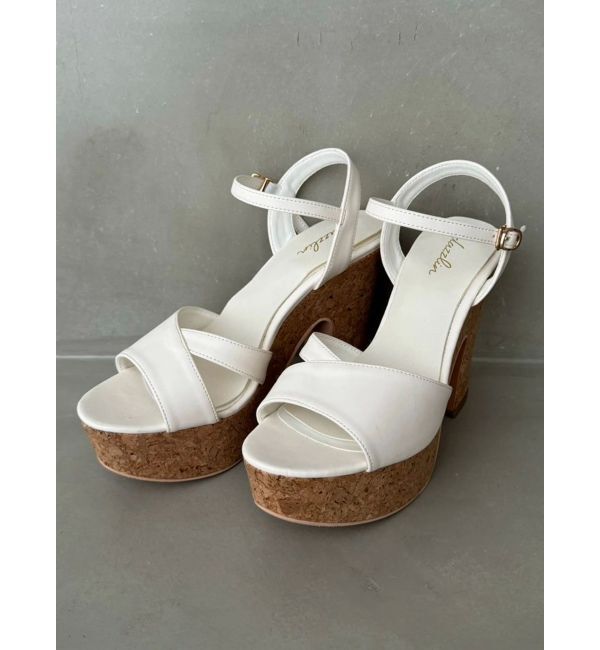 dazzlin「【復刻】コルクヒールサンダル」|サンダル|アイボリー