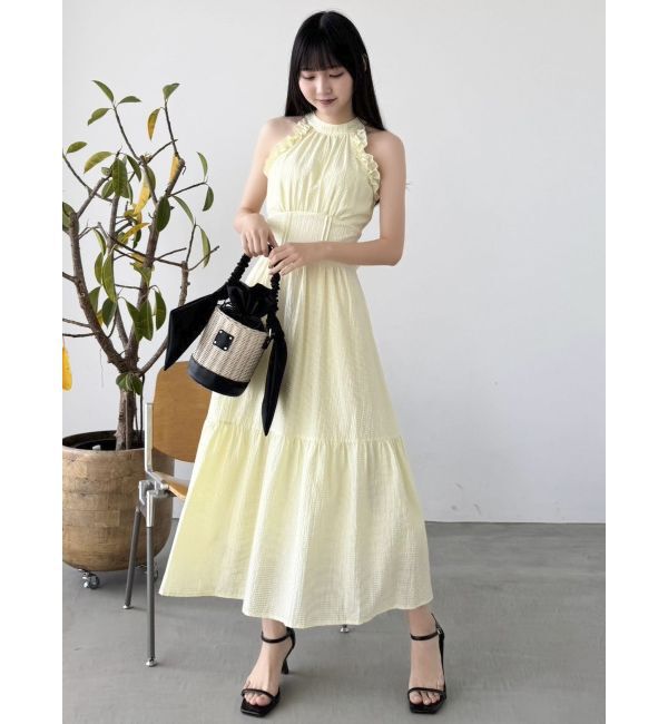 dazzlin「【再生産】アメスリフリルシェイプワンピース」|ワンピース|