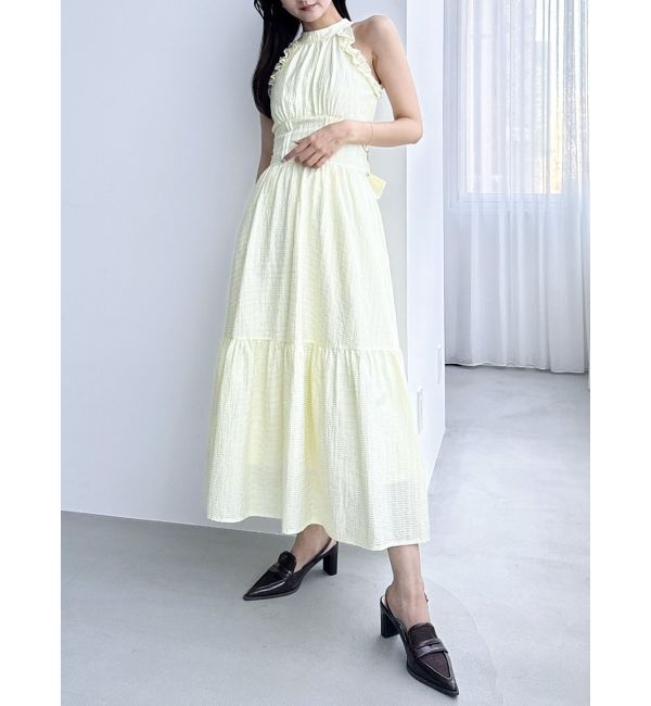 dazzlin「【再生産】アメスリフリルシェイプワンピース」|ワンピース|