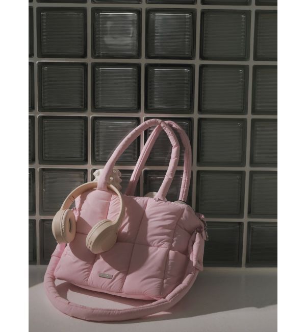 dazzlin「【吉田朱里】マシュマロトートバッグ」|ボストンバッグ|ピンク