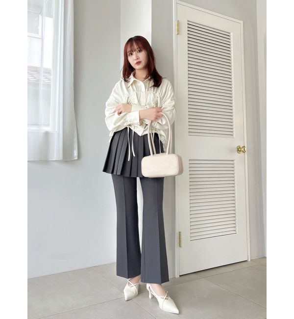 dazzlin「2WAYギャザーシャツブルゾン」|ブルゾン・スタジャン|