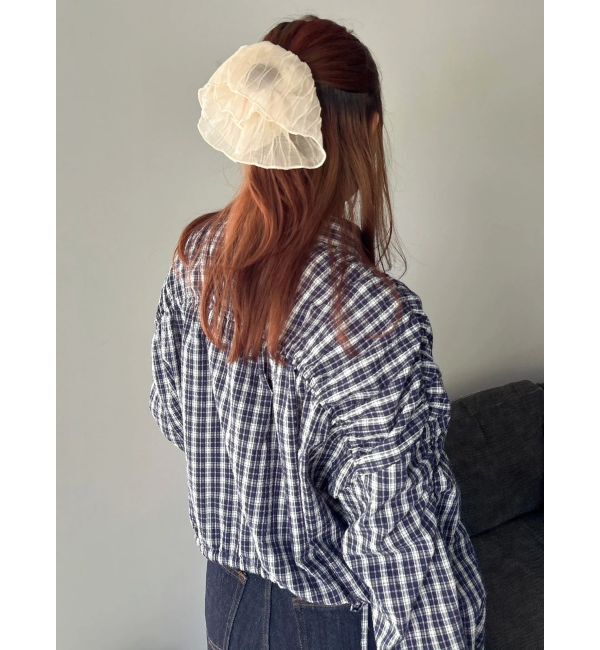 dazzlin「2WAYギャザーシャツブルゾン」|ブルゾン・スタジャン|