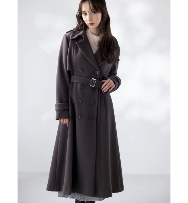 dazzlin「2WAYカラーウールライクトレンチコート」|トレンチコート|