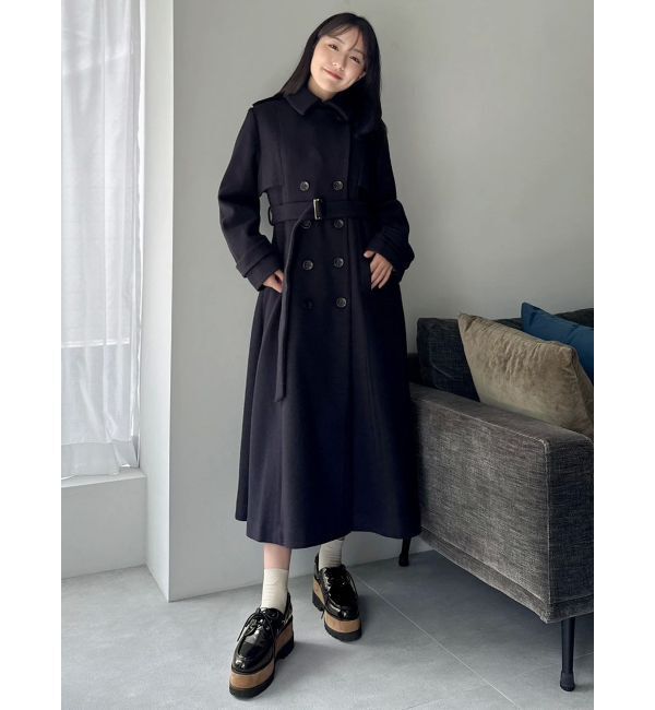 dazzlin「2WAYカラーウールライクトレンチコート」|トレンチコート|