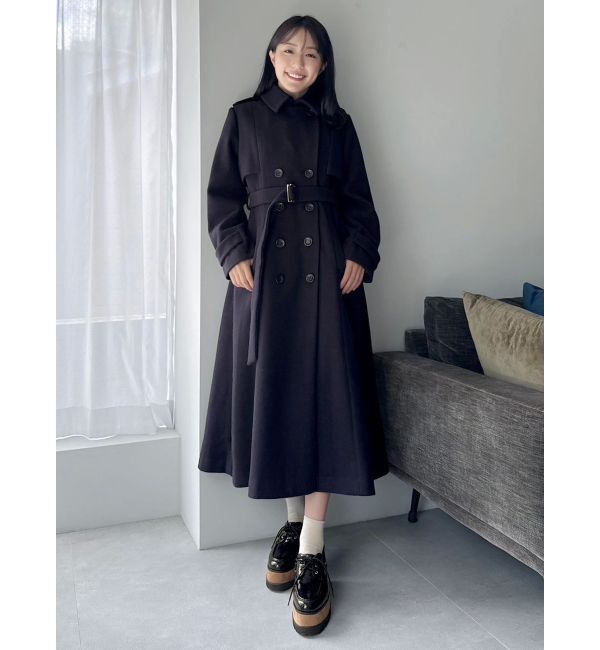 dazzlin「2WAYカラーウールライクトレンチコート」|トレンチコート|