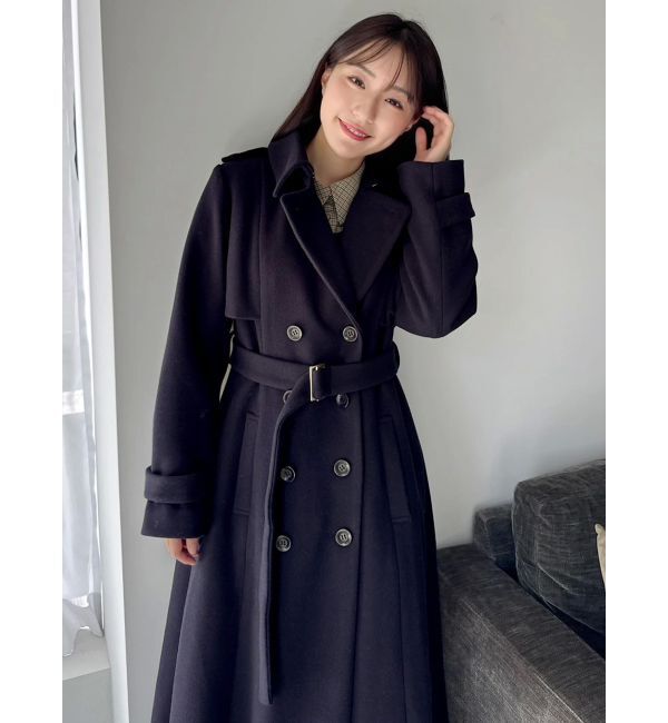 dazzlin「2WAYカラーウールライクトレンチコート」|トレンチコート|