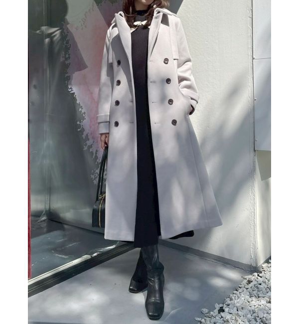 dazzlin「2WAYカラーウールライクトレンチコート」|トレンチコート|