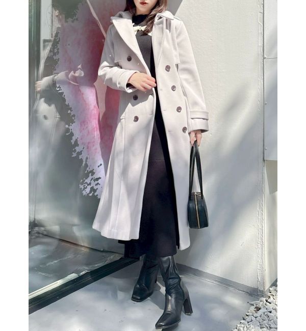 dazzlin「2WAYカラーウールライクトレンチコート」|トレンチコート|