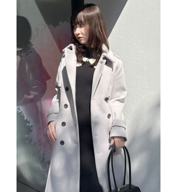 dazzlin「2WAYカラーウールライクトレンチコート」|トレンチコート|