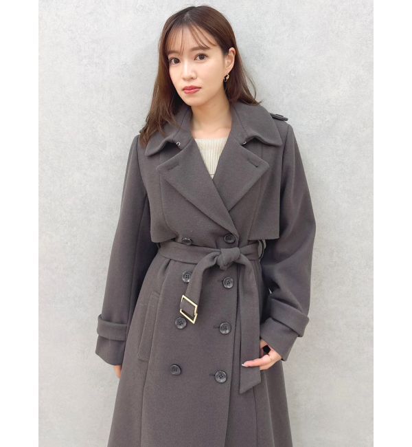dazzlin「2WAYカラーウールライクトレンチコート」|トレンチコート|