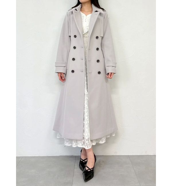 dazzlin「2WAYカラーウールライクトレンチコート」|トレンチコート|