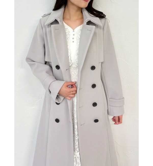 dazzlin「2WAYカラーウールライクトレンチコート」|トレンチコート|