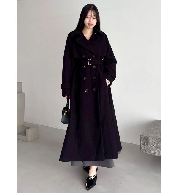 dazzlin「2WAYカラーウールライクトレンチコート」|トレンチコート|