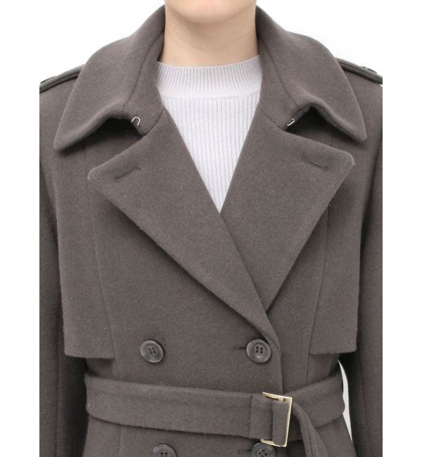 dazzlin「2WAYカラーウールライクトレンチコート」|トレンチコート|