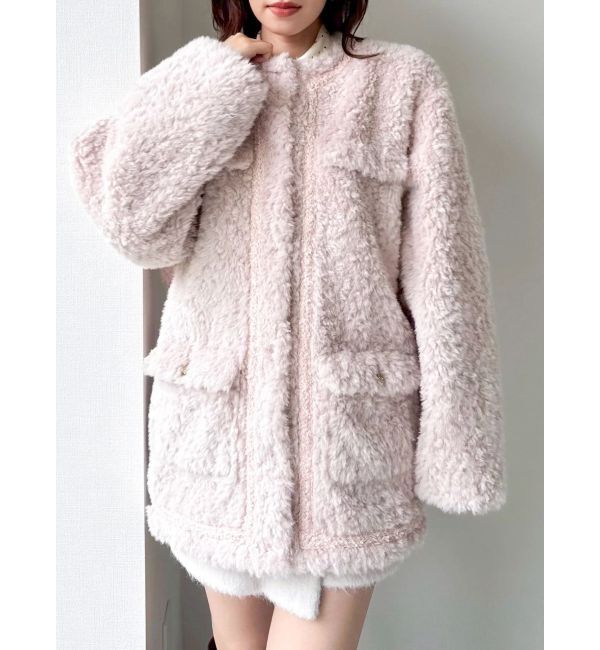 dazzlin「【20周年記念復刻！】ボアフレンチブルゾン」|ブルゾン・スタジャン|