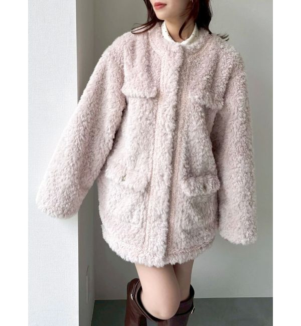 dazzlin「【20周年記念復刻！】ボアフレンチブルゾン」|ブルゾン・スタジャン|