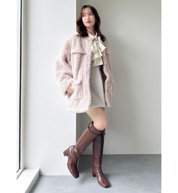 dazzlin「【20周年記念復刻！】ボアフレンチブルゾン」|ブルゾン・スタジャン|