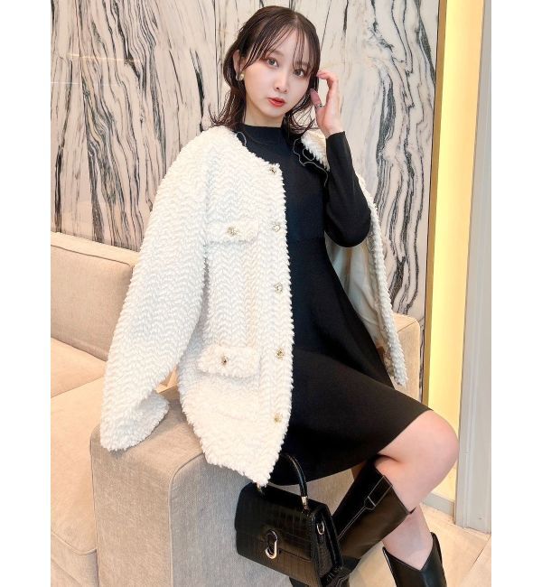 dazzlin「【20周年記念復刻！】ボアフレンチブルゾン」|ブルゾン・スタジャン|