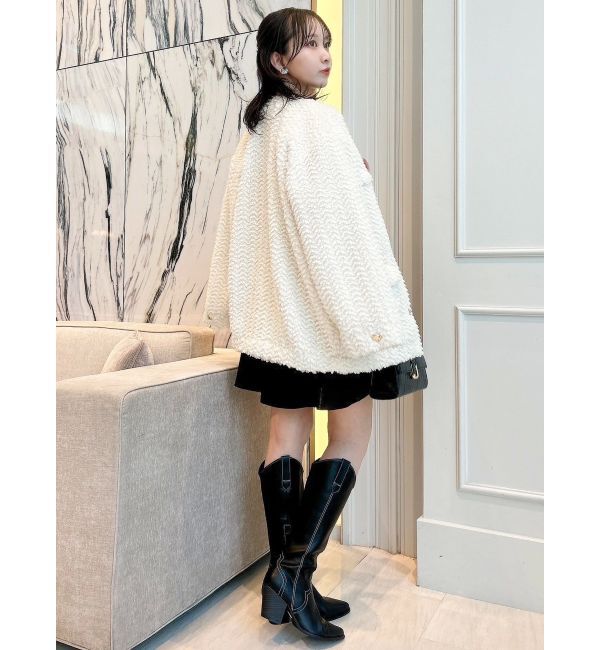 dazzlin「【20周年記念復刻！】ボアフレンチブルゾン」|ブルゾン・スタジャン|