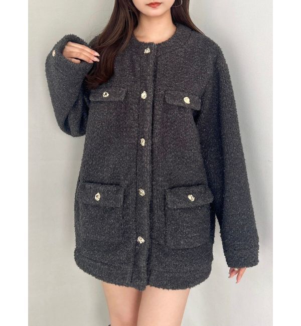 dazzlin「【20周年記念復刻！】ボアフレンチブルゾン」|ブルゾン・スタジャン|