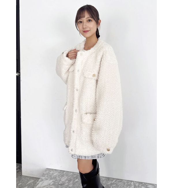 dazzlin「【20周年記念復刻！】ボアフレンチブルゾン」|ブルゾン・スタジャン|