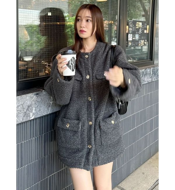 dazzlin「【20周年記念復刻！】ボアフレンチブルゾン」|ブルゾン・スタジャン|