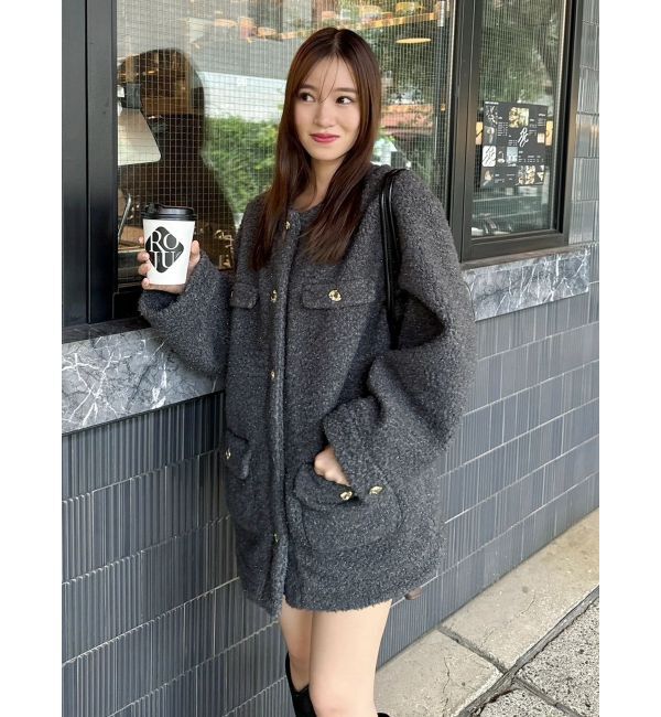 dazzlin「【20周年記念復刻！】ボアフレンチブルゾン」|ブルゾン・スタジャン|