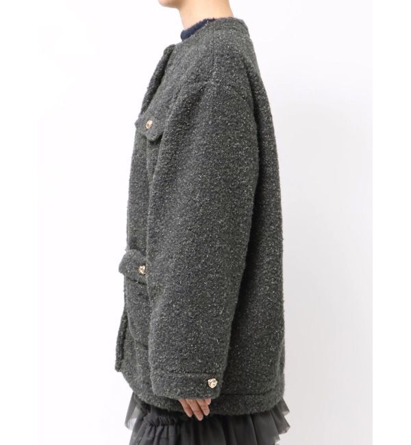 dazzlin「【20周年記念復刻！】ボアフレンチブルゾン」|ブルゾン・スタジャン|