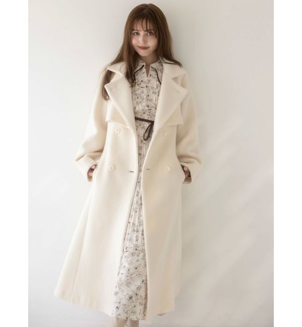 dazzlin「オープンショルダーフラワープリーツワンピース」|ワンピース|