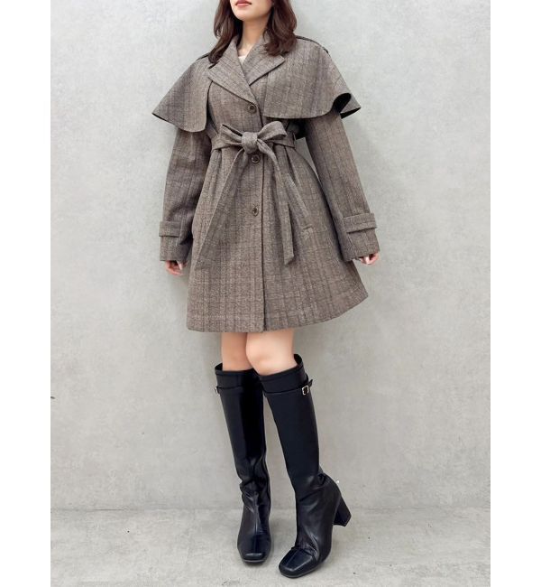 dazzlin「2WAYケープミニトレンチコート」|トレンチコート|