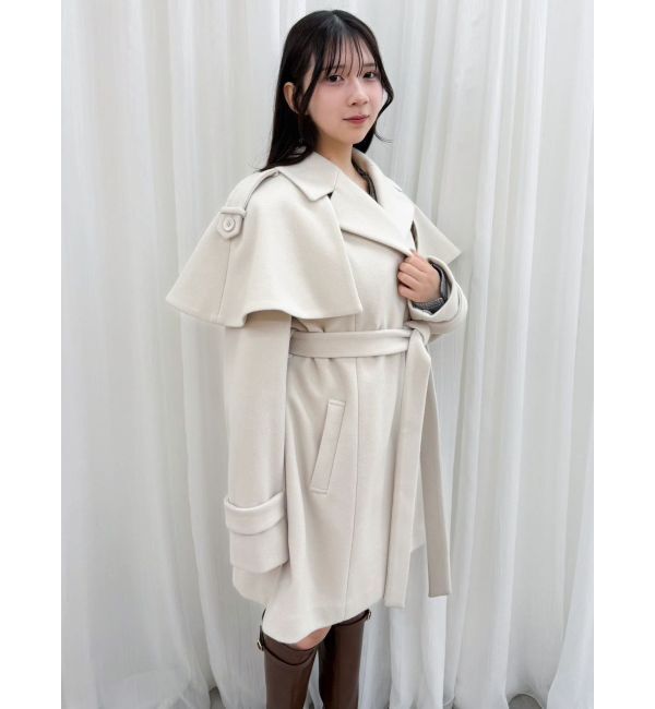 dazzlin「2WAYケープミニトレンチコート」|トレンチコート|