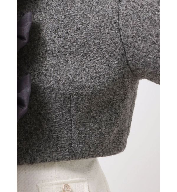 dazzlin「トリプルリボンショートブルゾン」|ブルゾン・スタジャン|