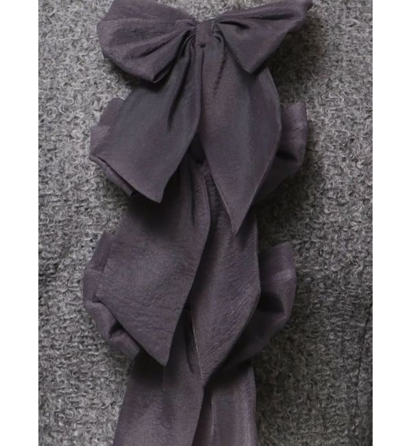 dazzlin「トリプルリボンショートブルゾン」|ブルゾン・スタジャン|