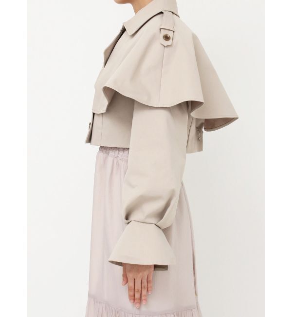 dazzlin「ケープショートトレンチジャケット」|トレンチコート|