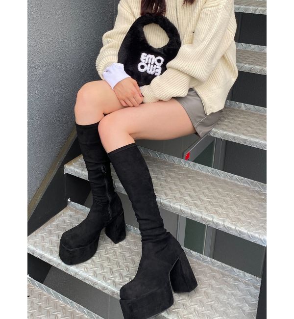 EMODA「バルキープランプフィットブーツ」|ロングブーツ|