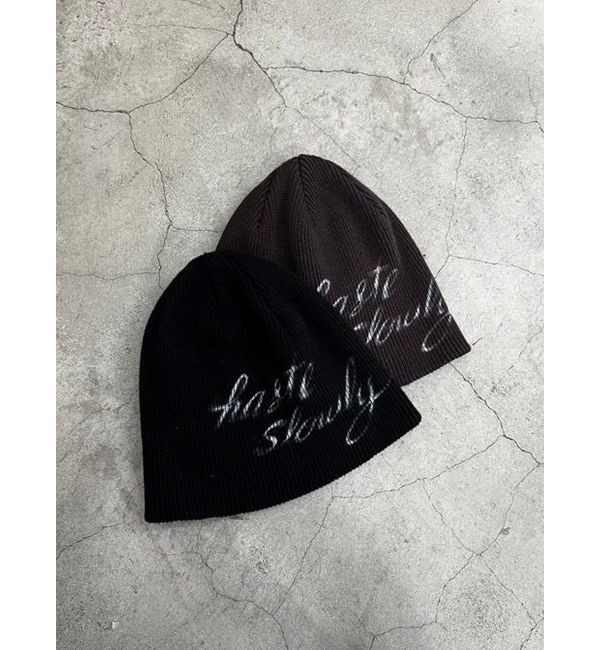 EMODA「グラフィックプリントビーニー」|ニット帽|