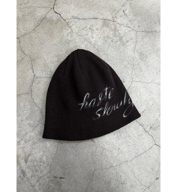 EMODA「グラフィックプリントビーニー」|ニット帽|