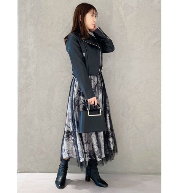 MERCURYDUO「フェイクレザーコンパクトライダースジャケット」|ライダースジャケット|