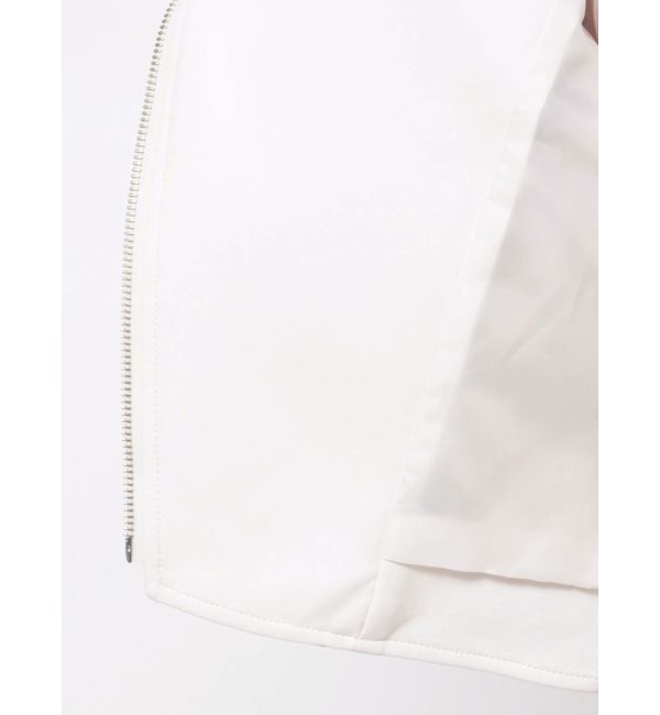 MERCURYDUO「フェイクレザーコンパクトライダースジャケット」|ライダースジャケット|