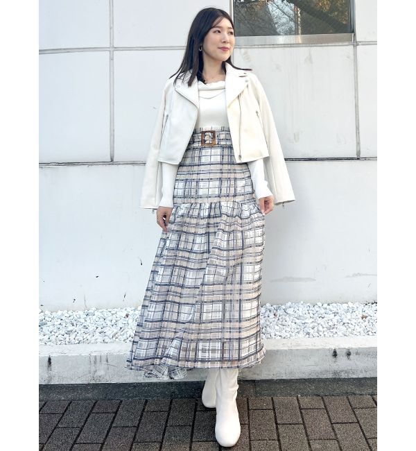 MERCURYDUO「フェイクレザーコンパクトライダースジャケット」|ライダースジャケット|