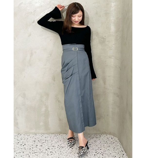 MERCURYDUO「ポインテッドストラップミュール」|パンプス|