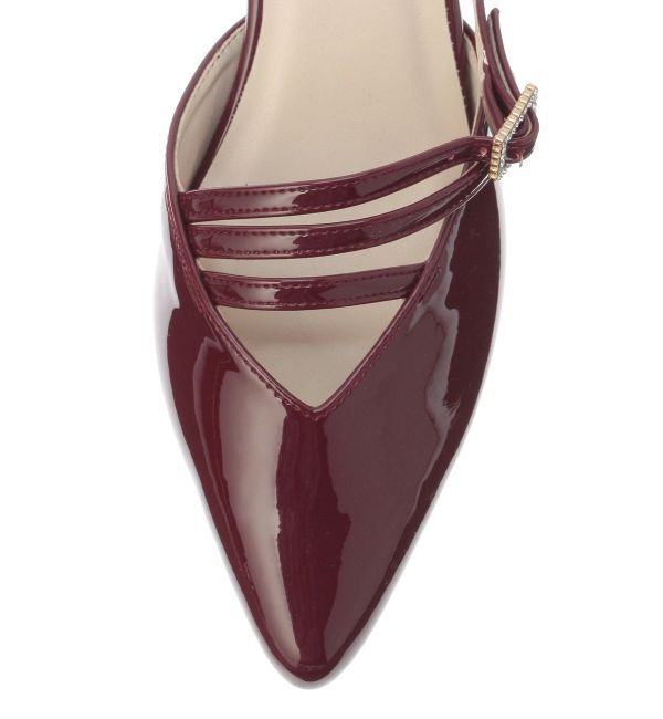 MERCURYDUO「ポインテッドストラップミュール」|パンプス|