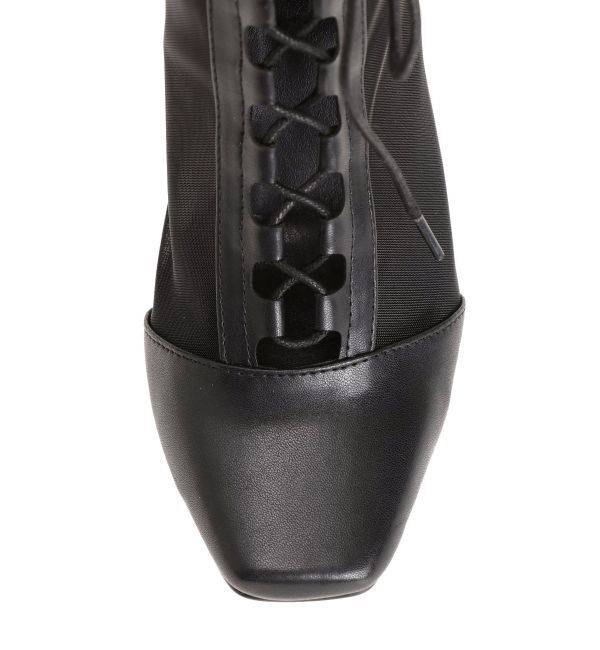 MERCURYDUO「レースアップメッシュブーツ」|ショートブーツ|