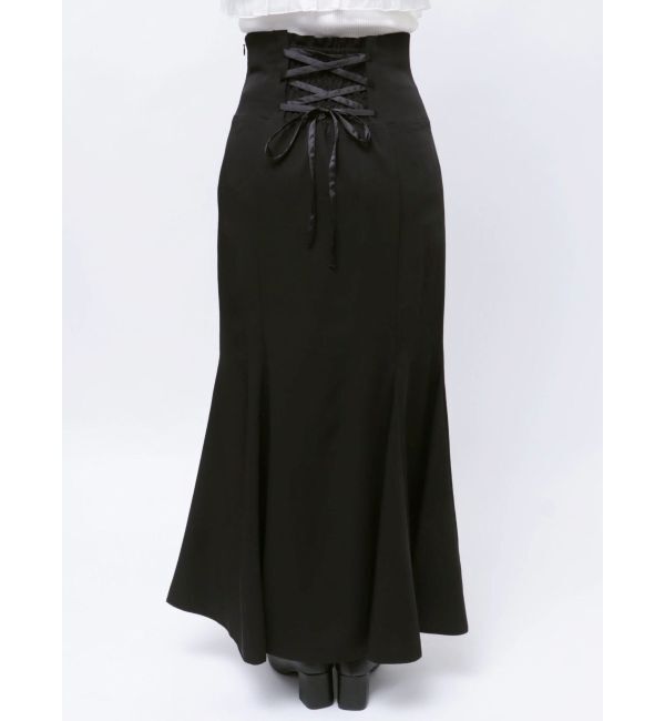 MERCURYDUO「バックレースアップストレッチマーメイドスカート」|スカート|